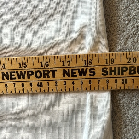 Zara Cream Textured Weave Racerback Tank Curved Raw Hem Midi Dress Size M - Picture 8 of 9